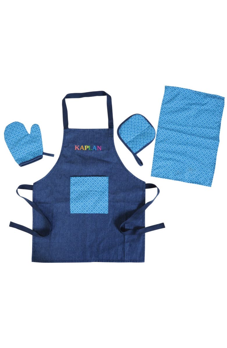 Kaplan Early Learning Company Lil' Cooks Chef Apron and Accessories Set, Main, color, Blue