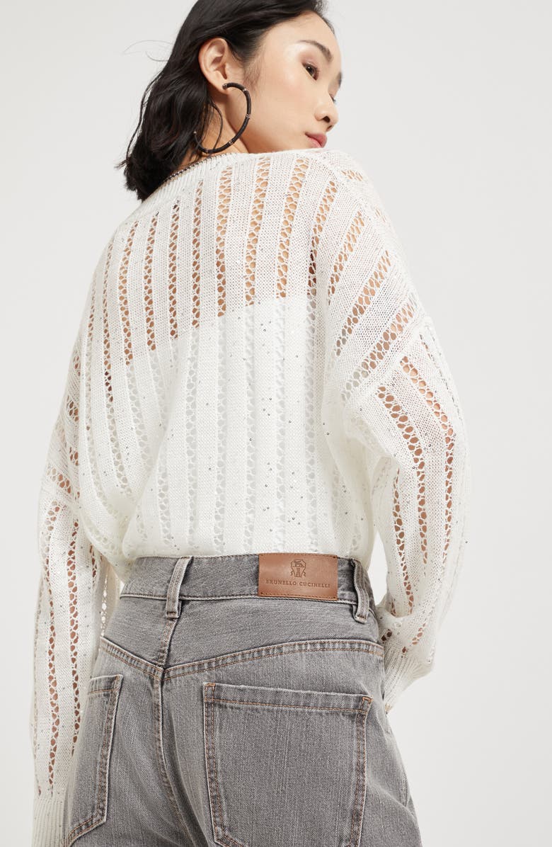 Brunello Cucinelli Contemporary Loose trousers, Alternate, color, Grey Denim