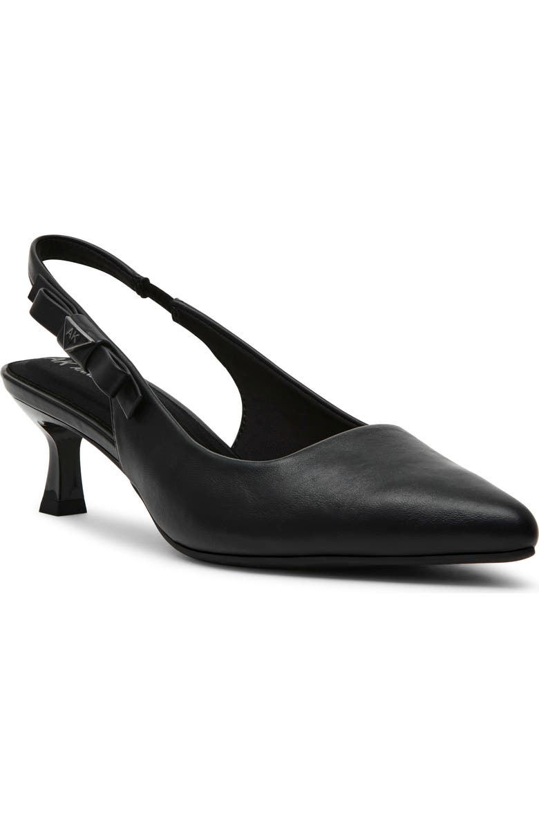 Anne Klein Ibbey Slingback Pump, Main, color, Black Patent