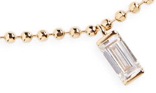 NADRI NADRI SHAKY CUBIC ZIRCONIA CHARM DOUBLE ROW NECKLACE 