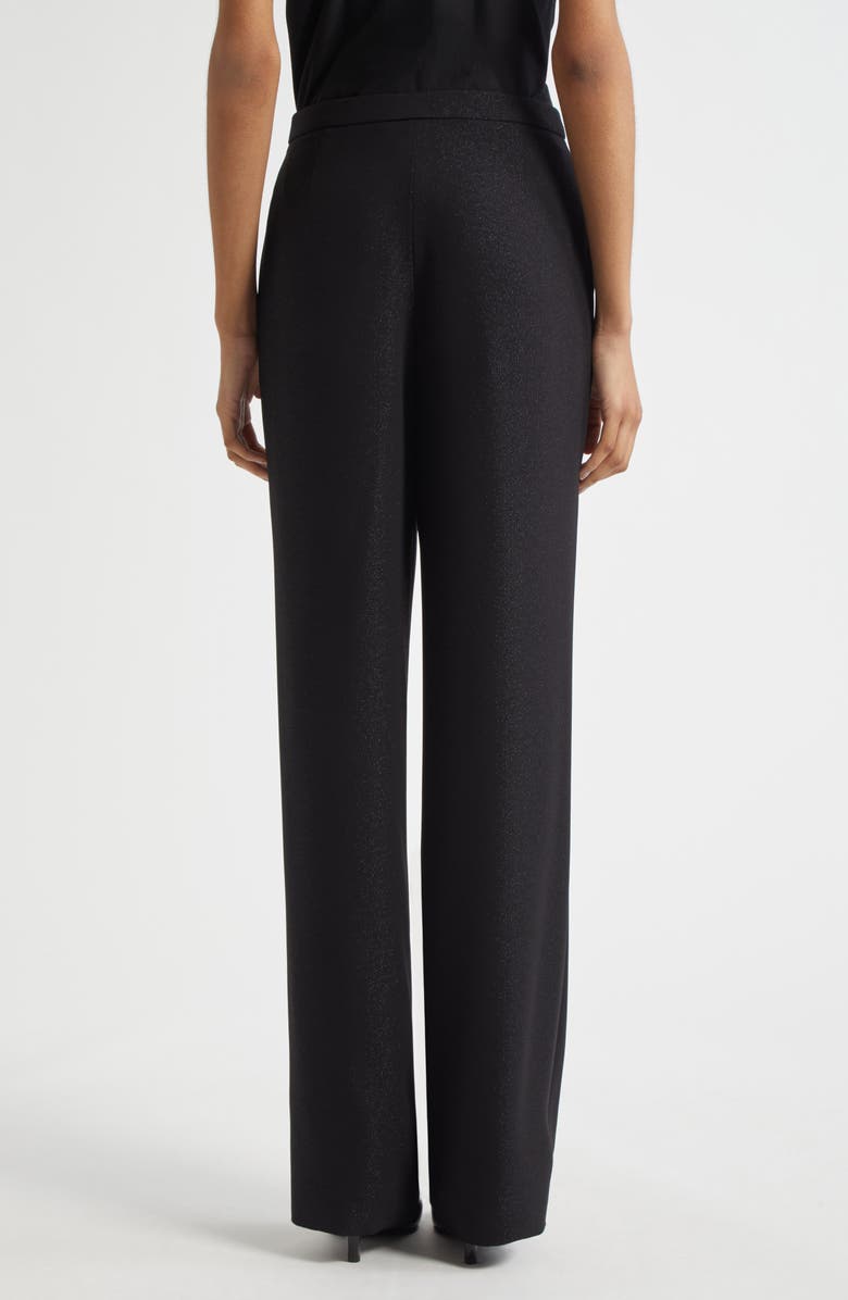 Emporio Armani Shimmer Pants, Alternate, color, Solid Black