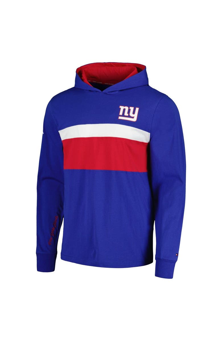 Tommy Hilfiger Men's Tommy Hilfiger  Royal New York Giants Morgan Long Sleeve Hoodie T-Shirt, Alternate, color, Royal