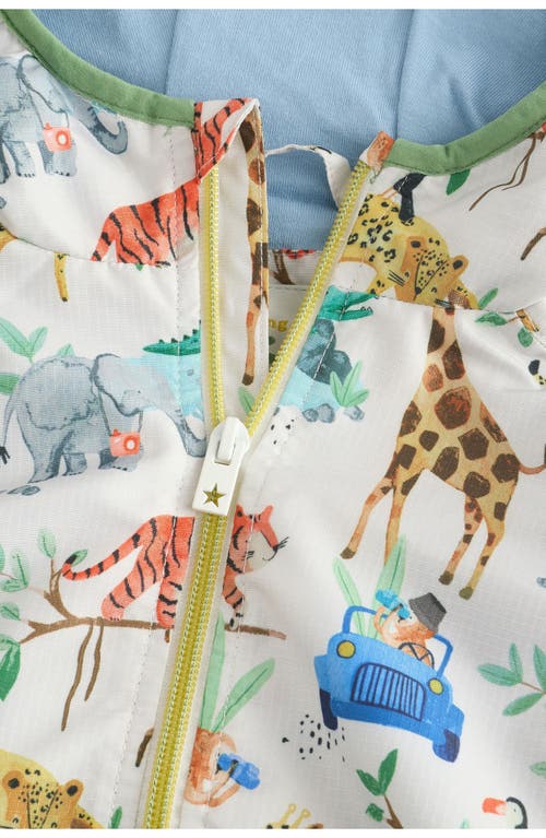 Next Kids' Safari Water-resistant Hooded Jacket In Neutral