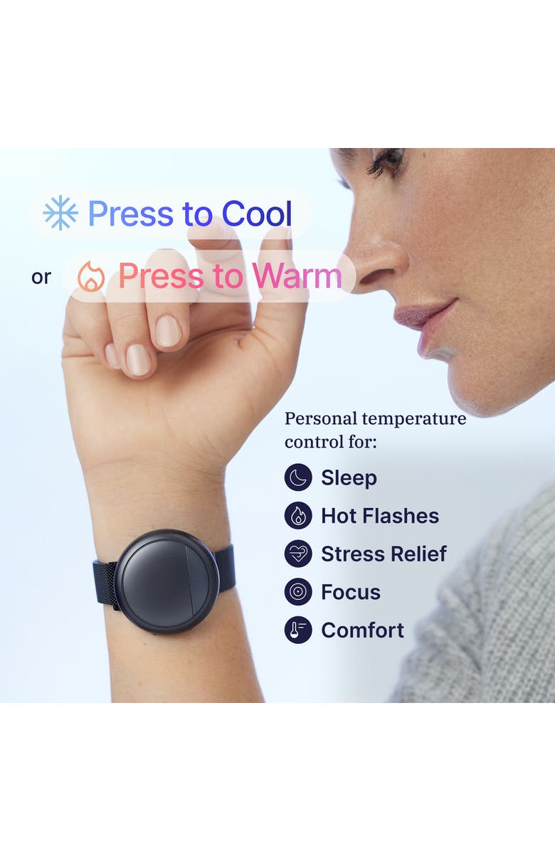 Embr Labs Embr Wave Smart Cooling & Warming Wristband, Alternate, color, Black