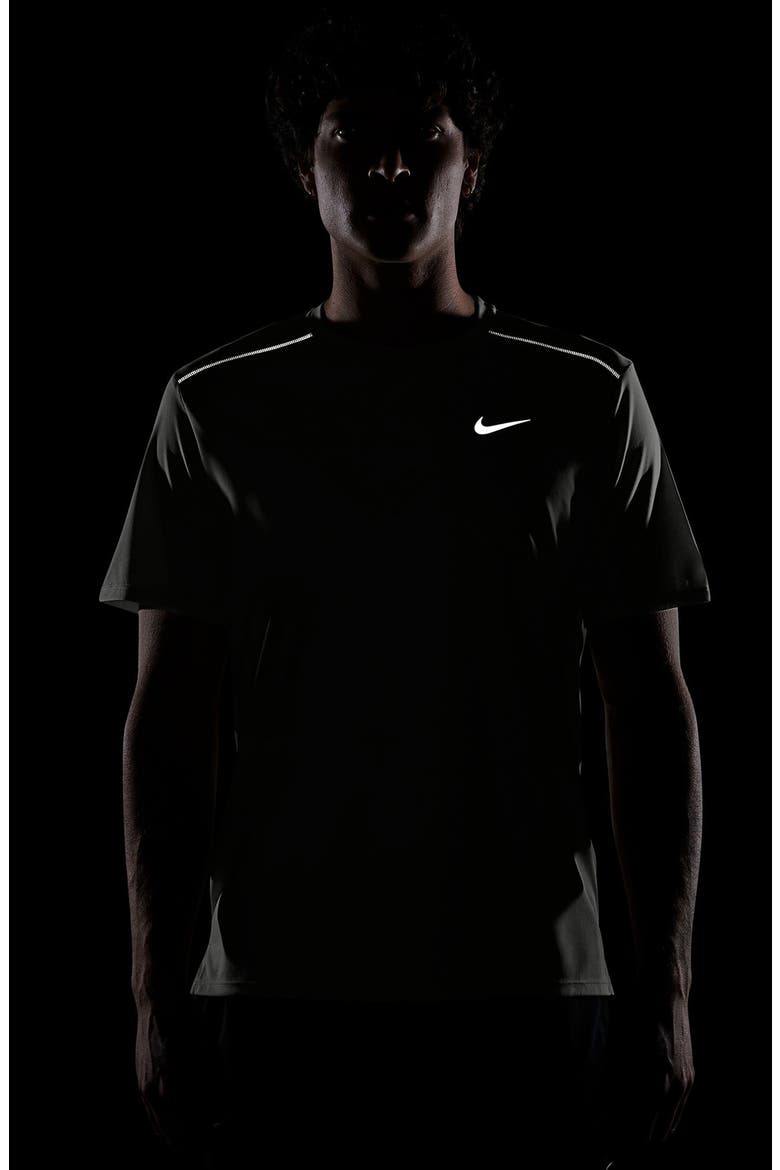 Miler Dri-FIT UV Short Sleeve Running Top, Alternate, color, GREY FOG/ PARTICLE GREY