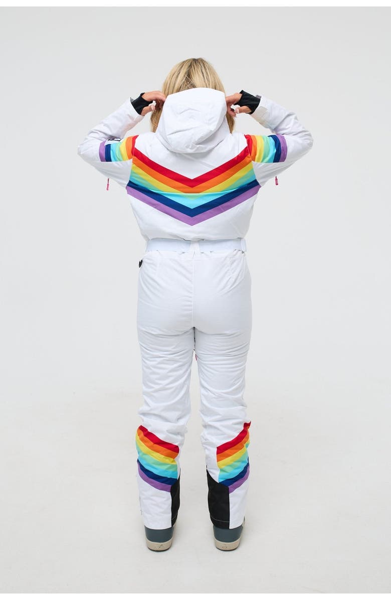 OOSC Rainbow Road Shaped Women's Ski Suit, Alternate, color, Multi-Colour