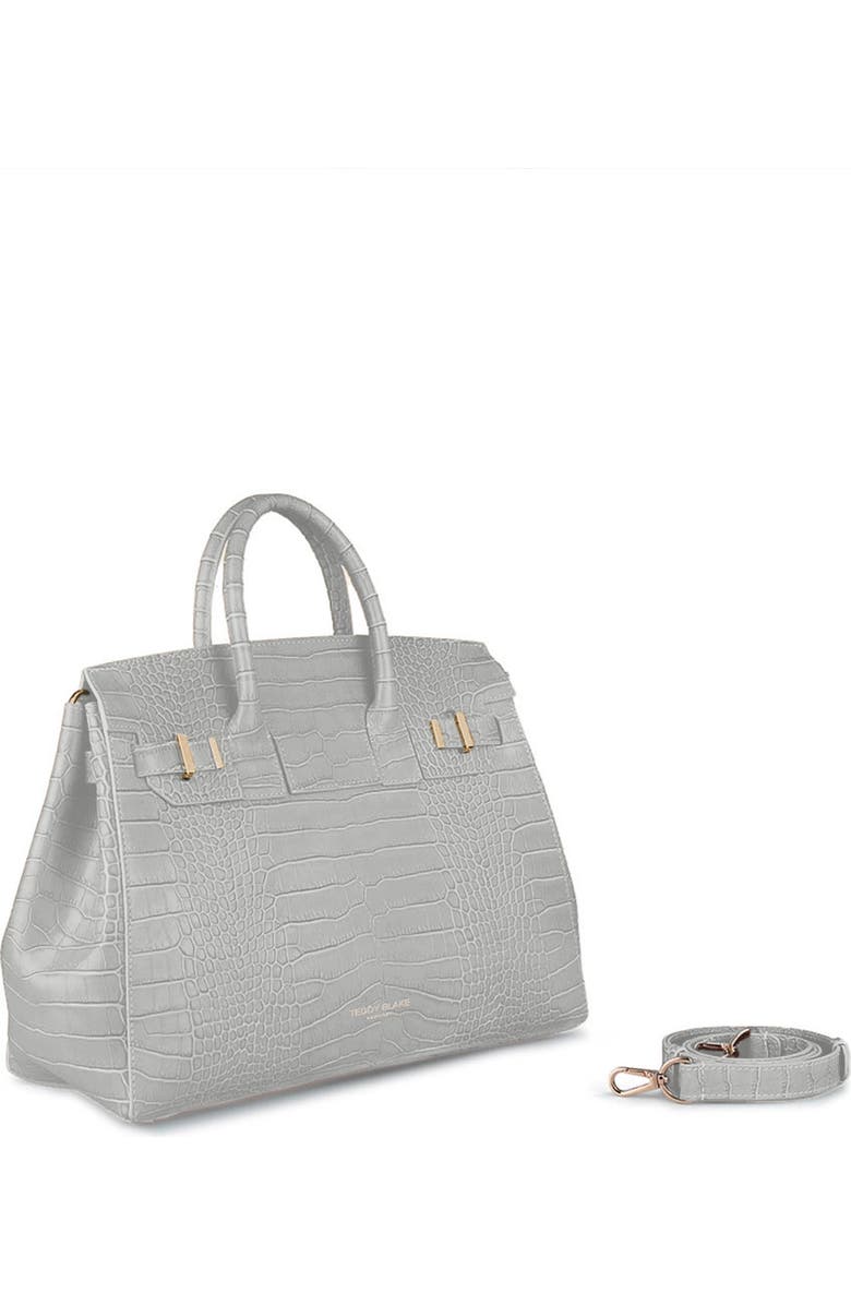 Teddy Blake Gigi Croco 13", Alternate, color, Light Grey