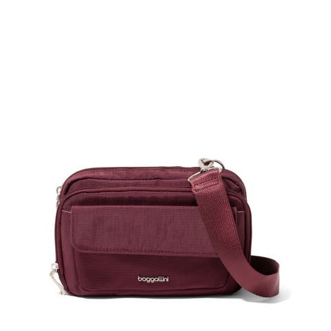 Modern Double Zip Crossbody Bag
