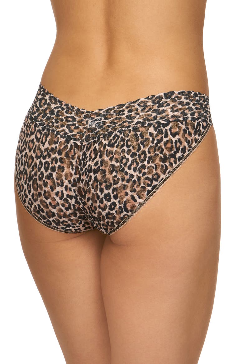 Classic Animal Print Lace Vikini, Alternate, color, BROWN/ BLACK