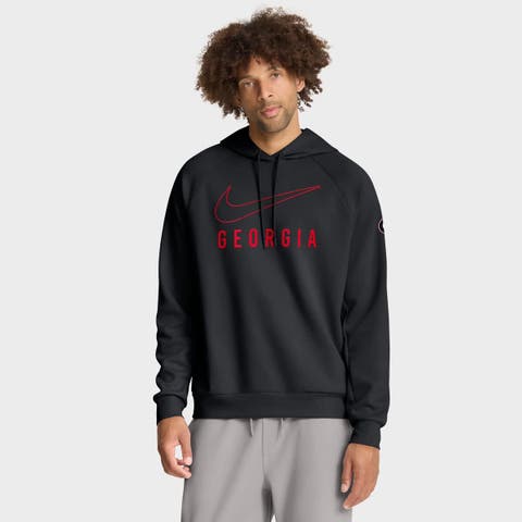 Men's Nike Black Georgia Bulldogs Premium Raglan Dri-FIT Hoodie