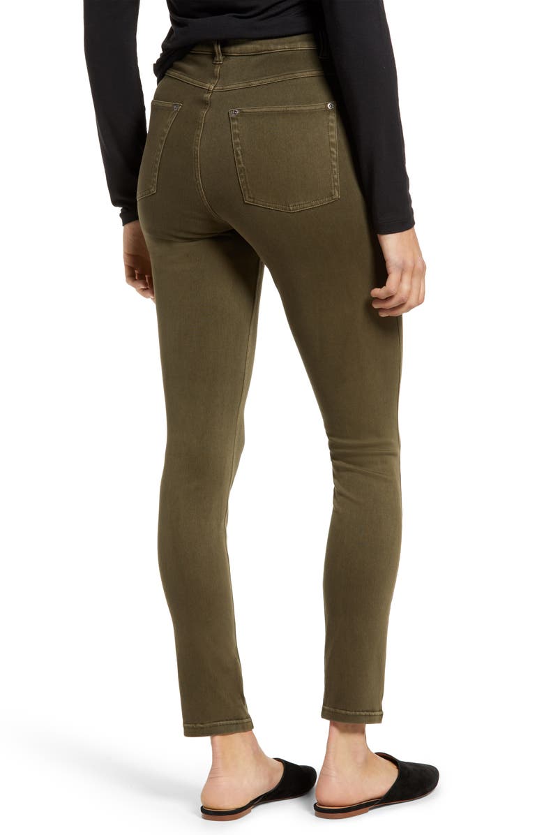 Hue AZ Ultrasoft Denim Leggings, Alternate, color, Faded Forest Wash