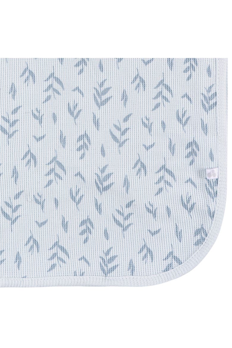 Blue Cotton Blankets 2-Pack Set, Alternate, color, Blue Leaf