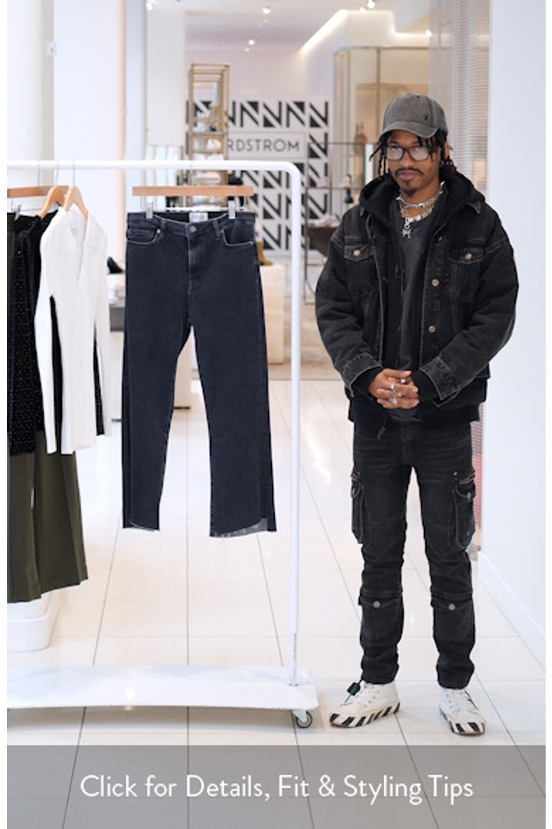 Le Crop High Waist Raw Hem Mini Bootcut Jeans video