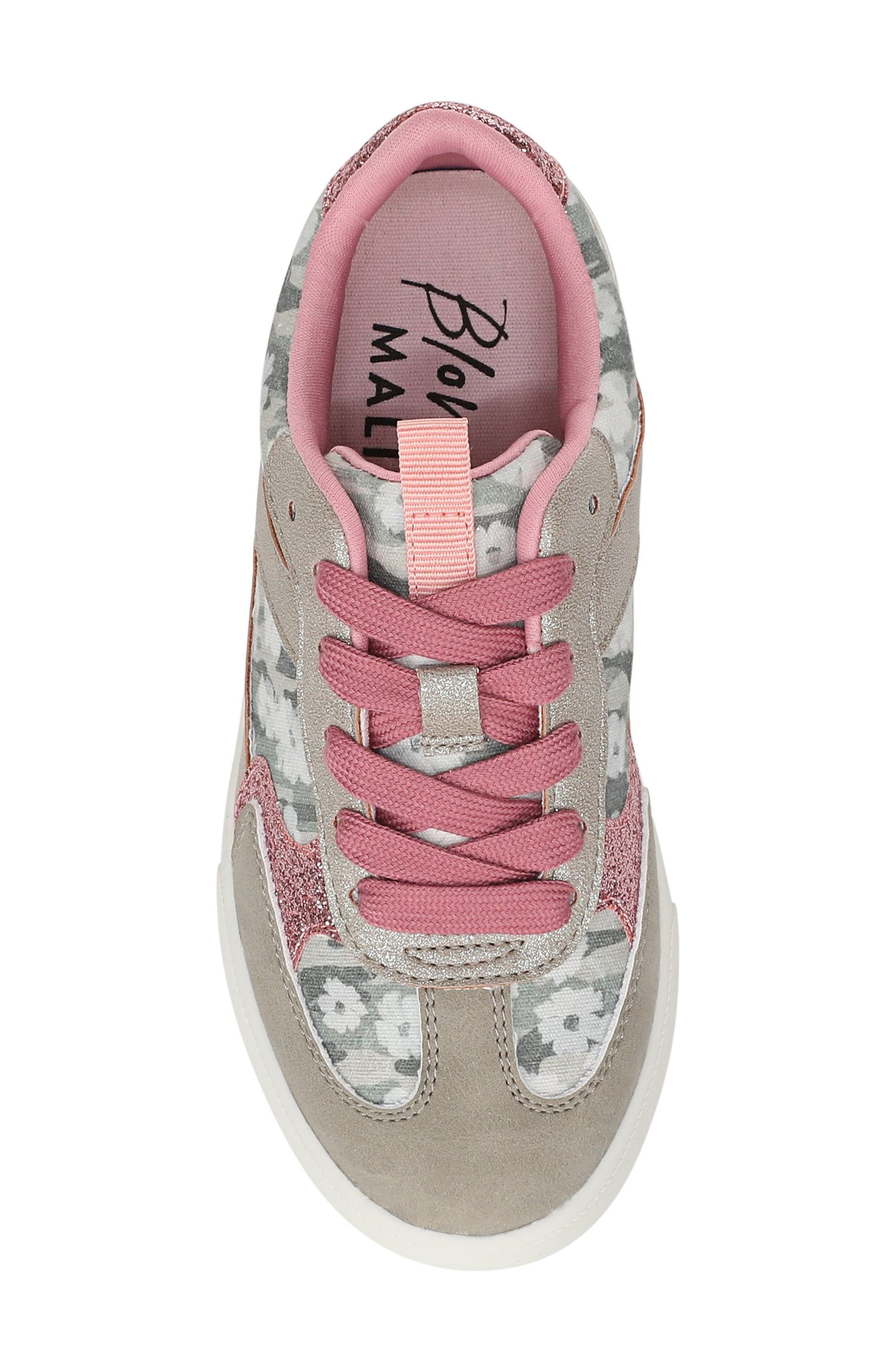 Blowfish Malibu Kids' Tasti-K Sneaker, Alternate, color, Grey Pink Canvas/ Glitter
