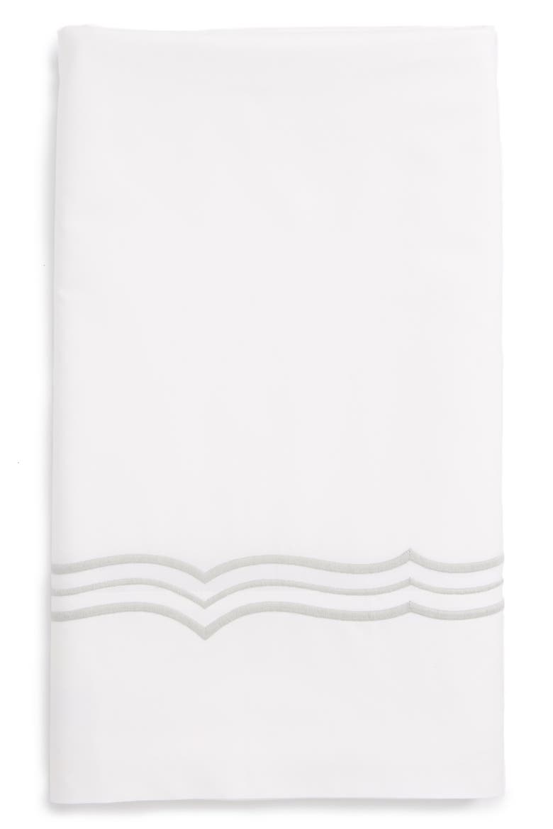 Paola 520 Thread Count Flat Sheet, Main, color, SILVER