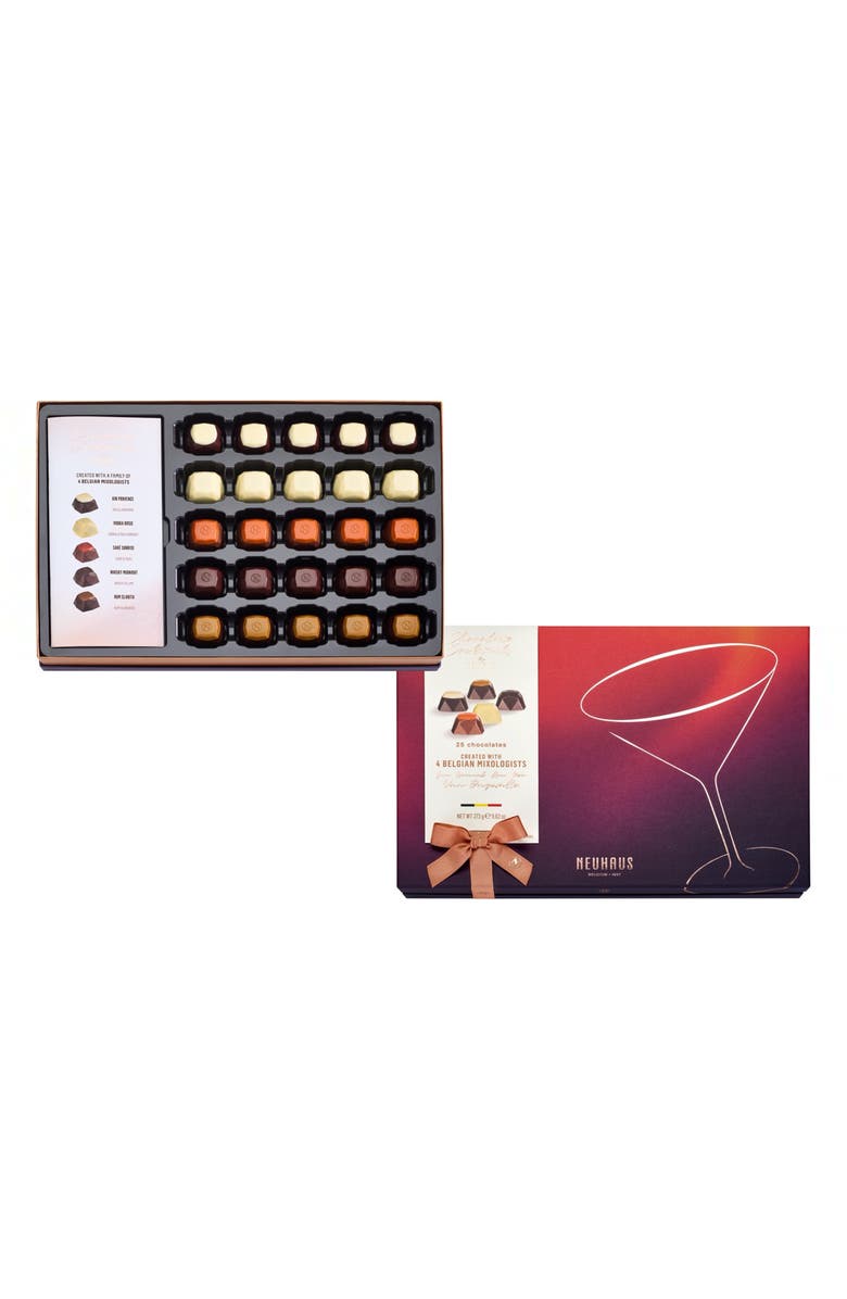 NEUHAUS Chocolate Cocktails 25-Piece Chocolate Assortment, Alternate, color, Red