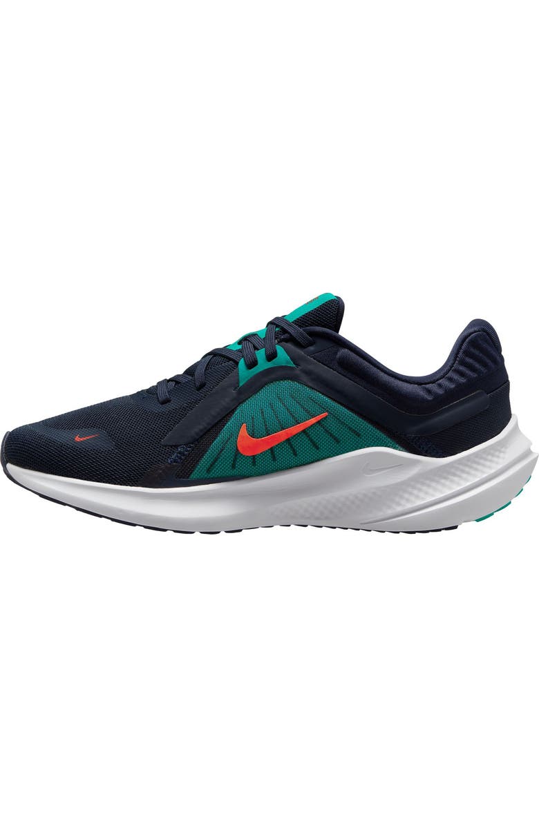 Nike Quest 5 Sneaker, Alternate, color, 401 Obsidian/ White/ Jade/ Red
