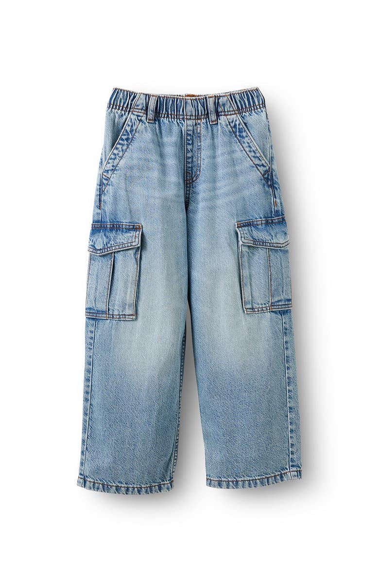 Cotton On Kids Kid's Taylor Denim Jean, Main, color, Airlie Light Blue Cargo
