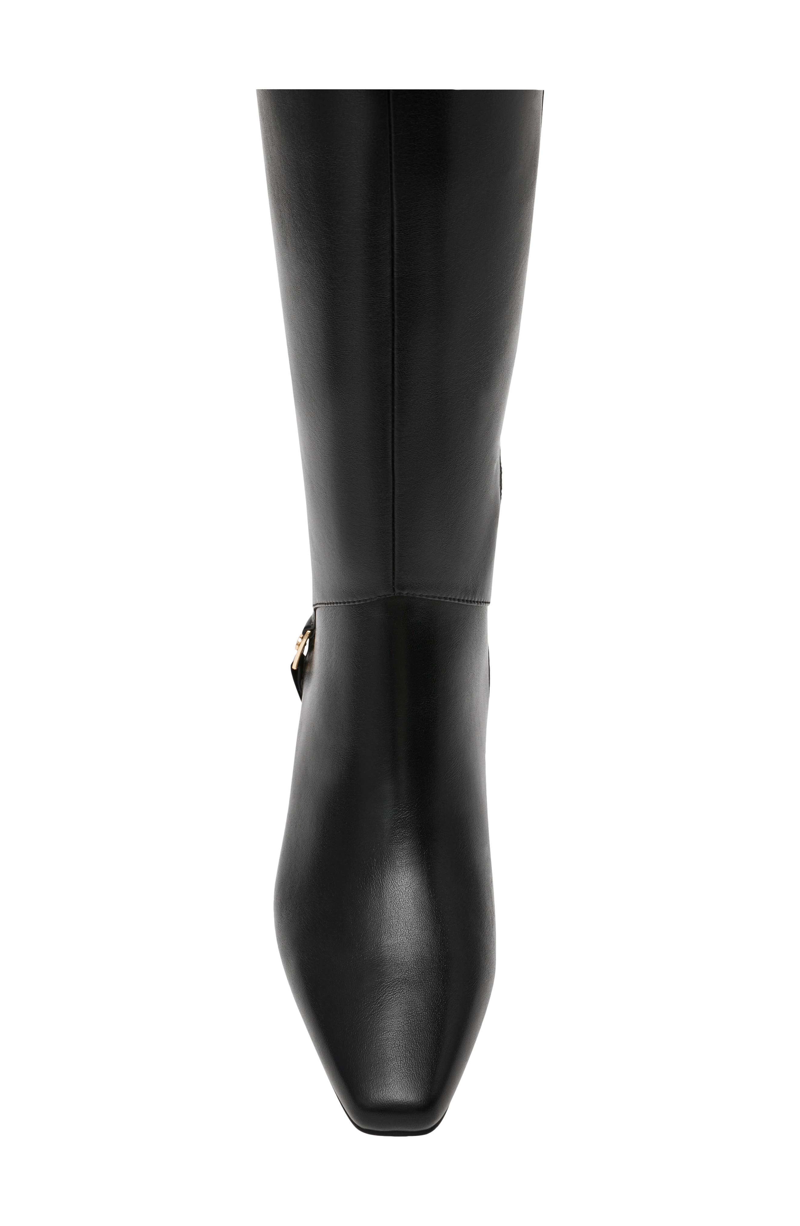 Anne Klein Iverson Knee High Boot, Alternate, color, Black Smooth