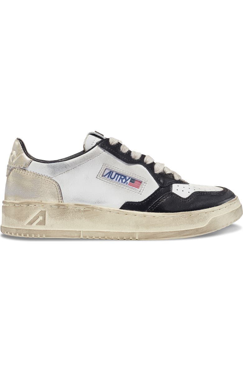 AUTRY Retro Low Sneaker, Alternate, color, White/ Black/ Platinum
