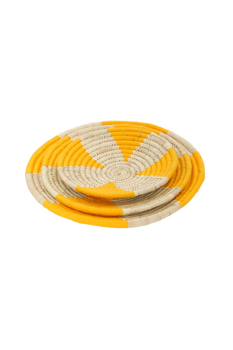 Yellow Wall Basket, Alternate, color, Medium
