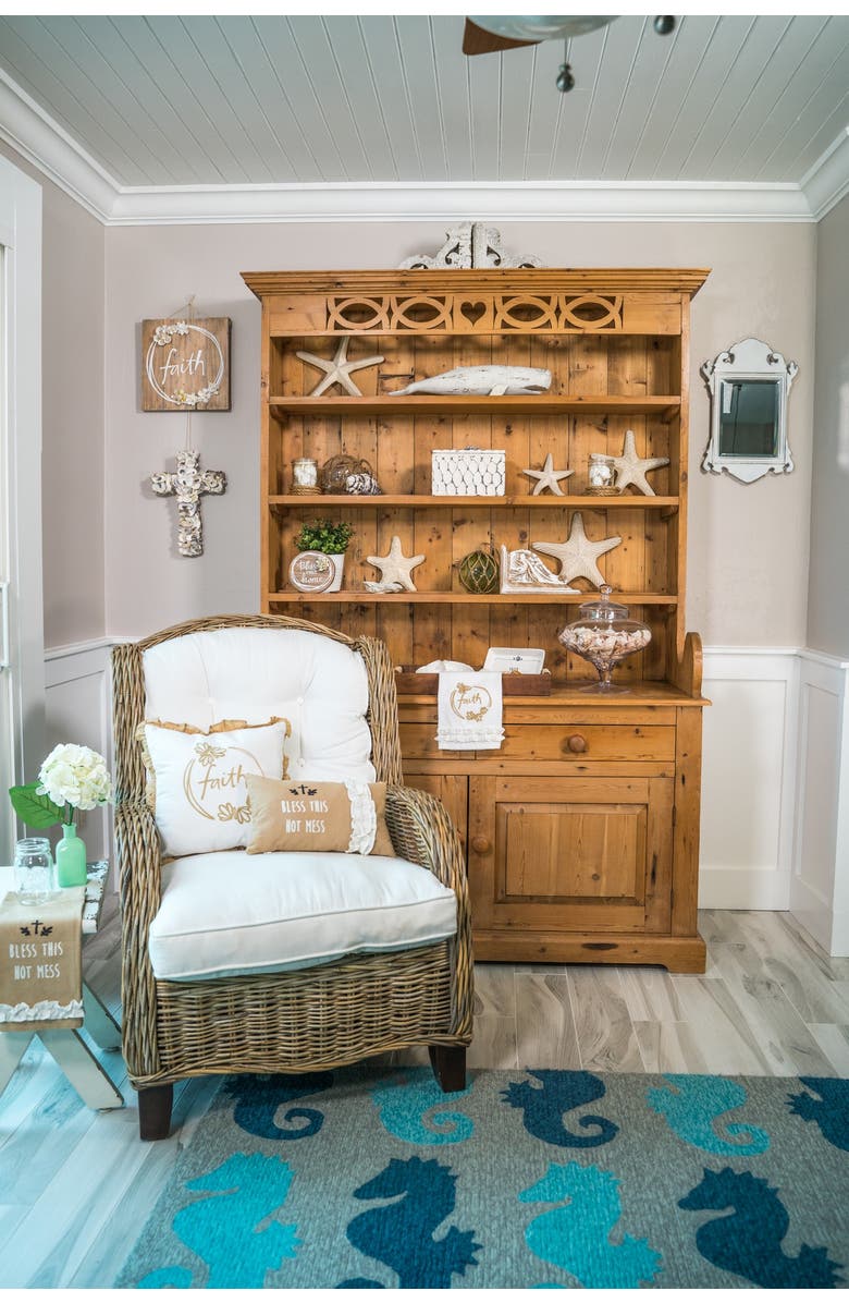 Beachcombers "Bless This Hot Mess" 100% Cotton Tea Towel, Alternate, color, Brown