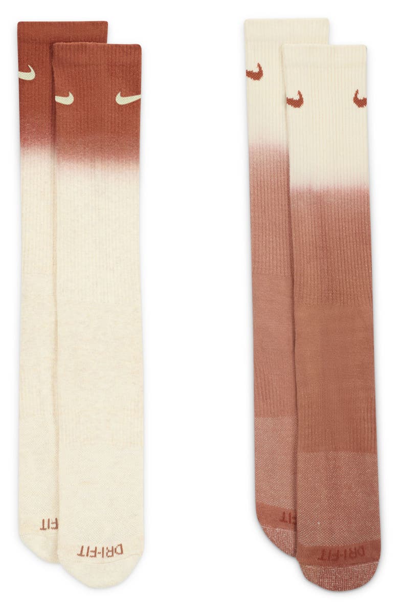 Nike Dri-FIT Everyday Plus Assorted 2-Pack Cushioned Crew Socks, Main, color, 