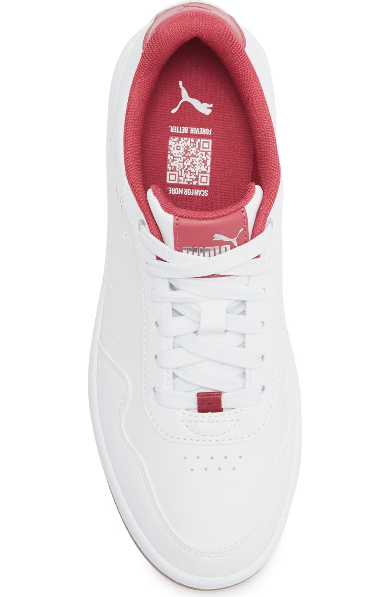 PUMA Court Classy Sneaker, Alternate, color, Puma White-Puma Silver-Port