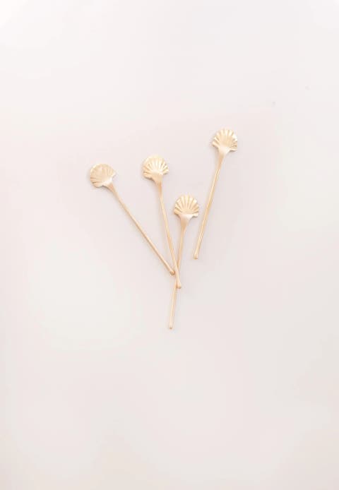 Seashell Drink Stirrers - Set of 4