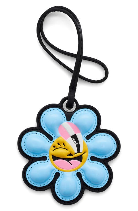 The Daisy Leather Mirror Bag Charm