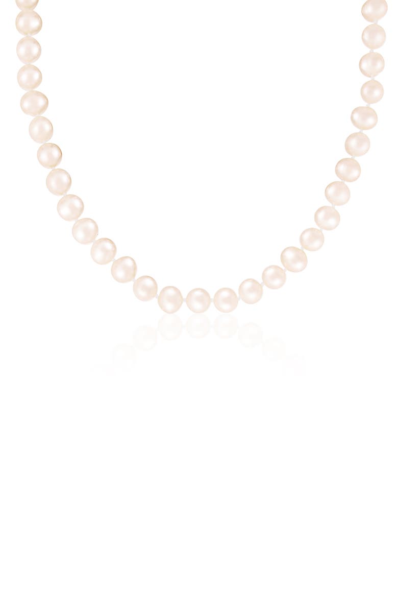SPLENDID PEARLS 8-9mm Cultured Freshwater Pearl Necklace, Main, color,