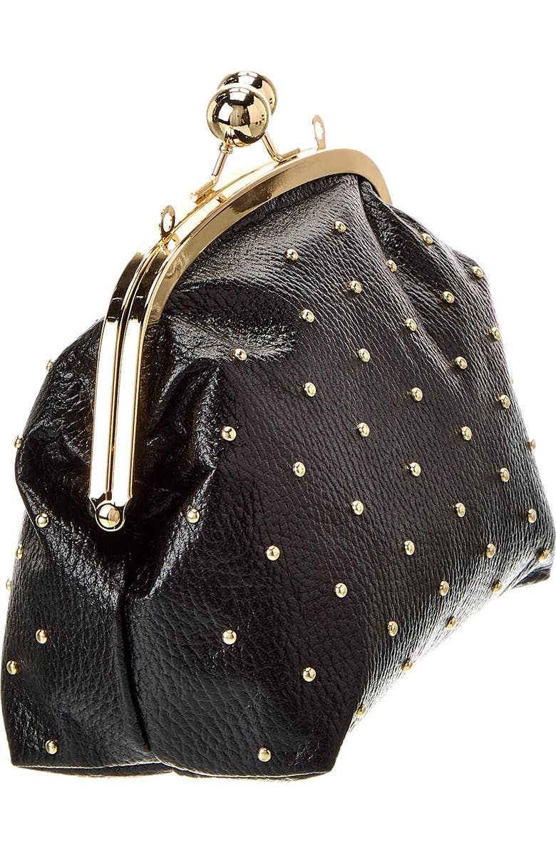 Persaman New York Studded Leather Clutch, Alternate, color,