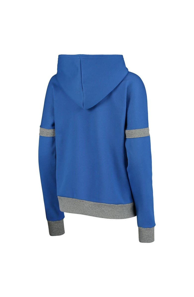 Majestic Threads Women's Majestic Threads Royal/Gray New York Mets Iconic Fleece Pullover Hoodie, Alternate, color,