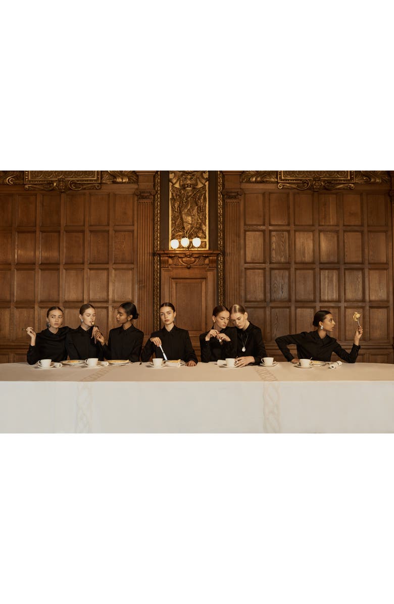 All Blues Quail Eggshell Half Silver Pendant Necklace, Alternate, color, 