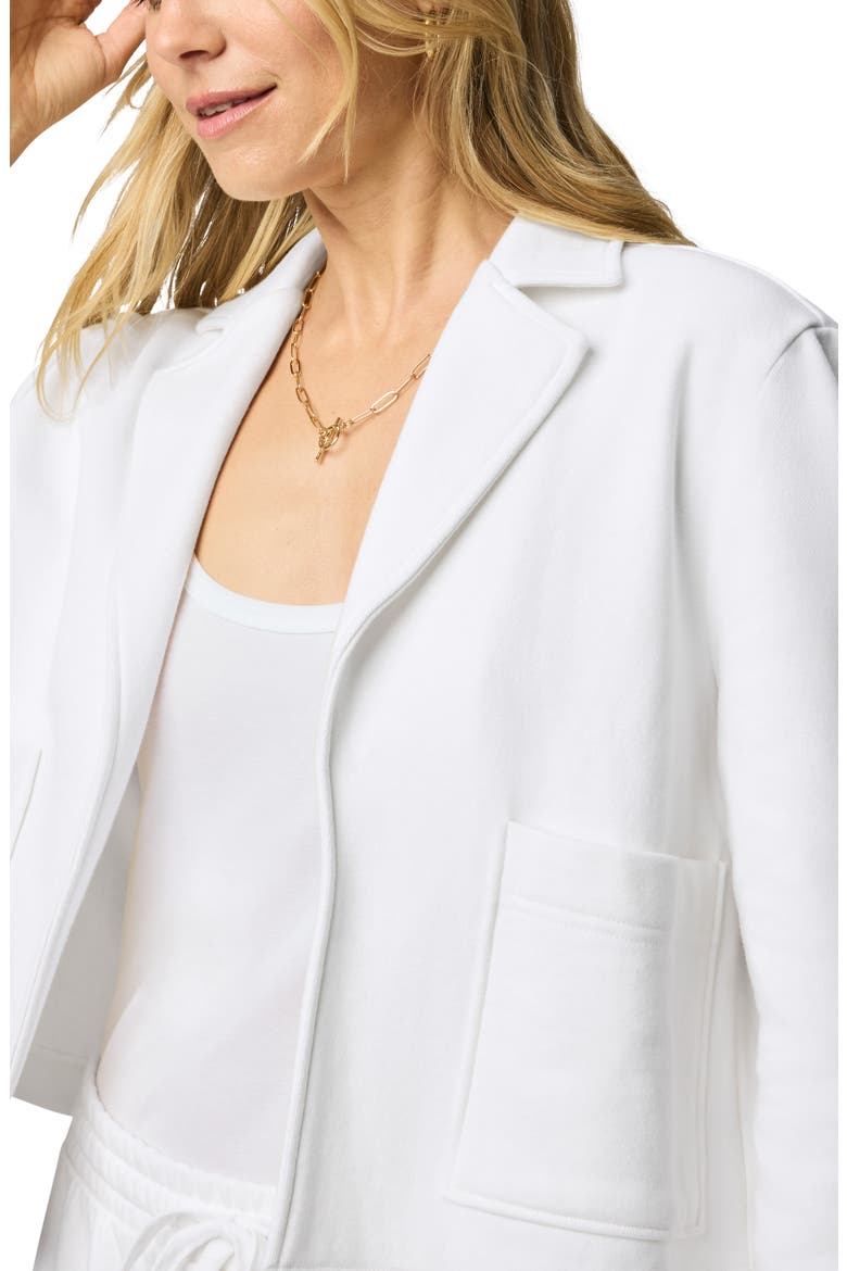 Matilda Cotton Fleece Jacket, Alternate, color, WHITE