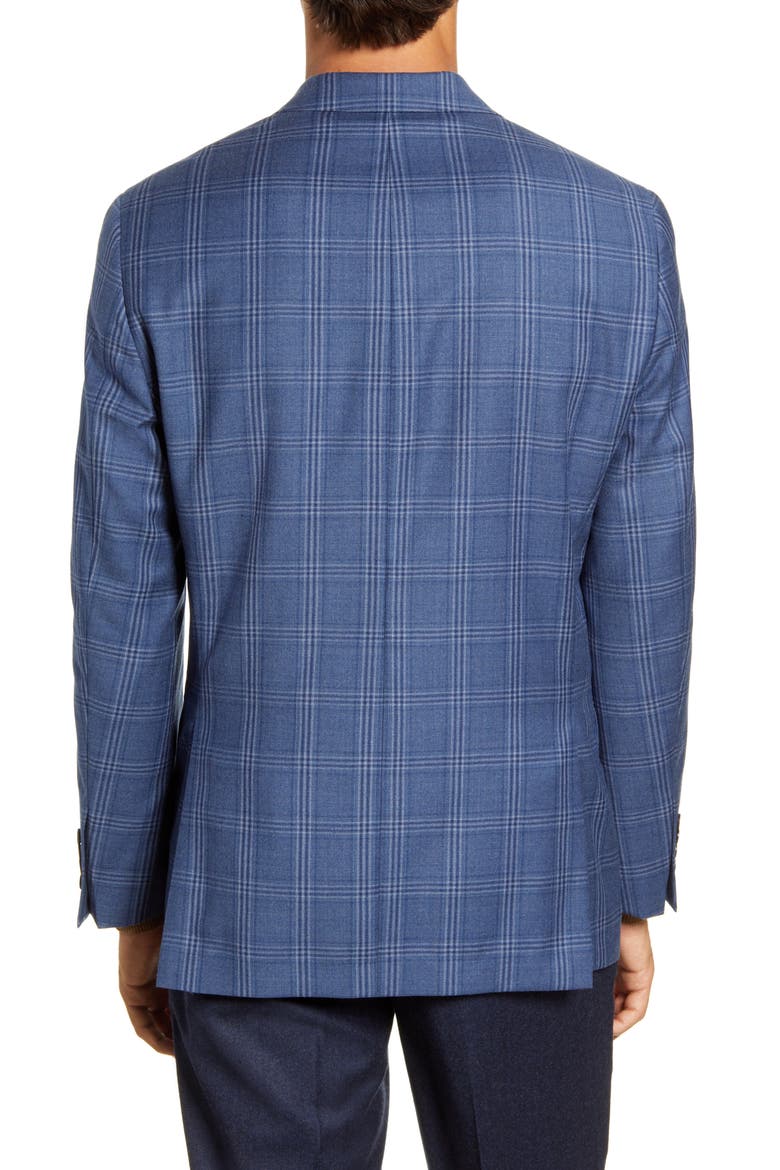 Classic Fit Plaid Wool Sport Coat, Alternate, color, LIGHT BLUE