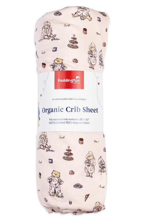 L'ovedbaby Organic Cotton Crib Sheet In Sweet Paddington