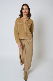 Central Park West Roman Eyelash Cardi