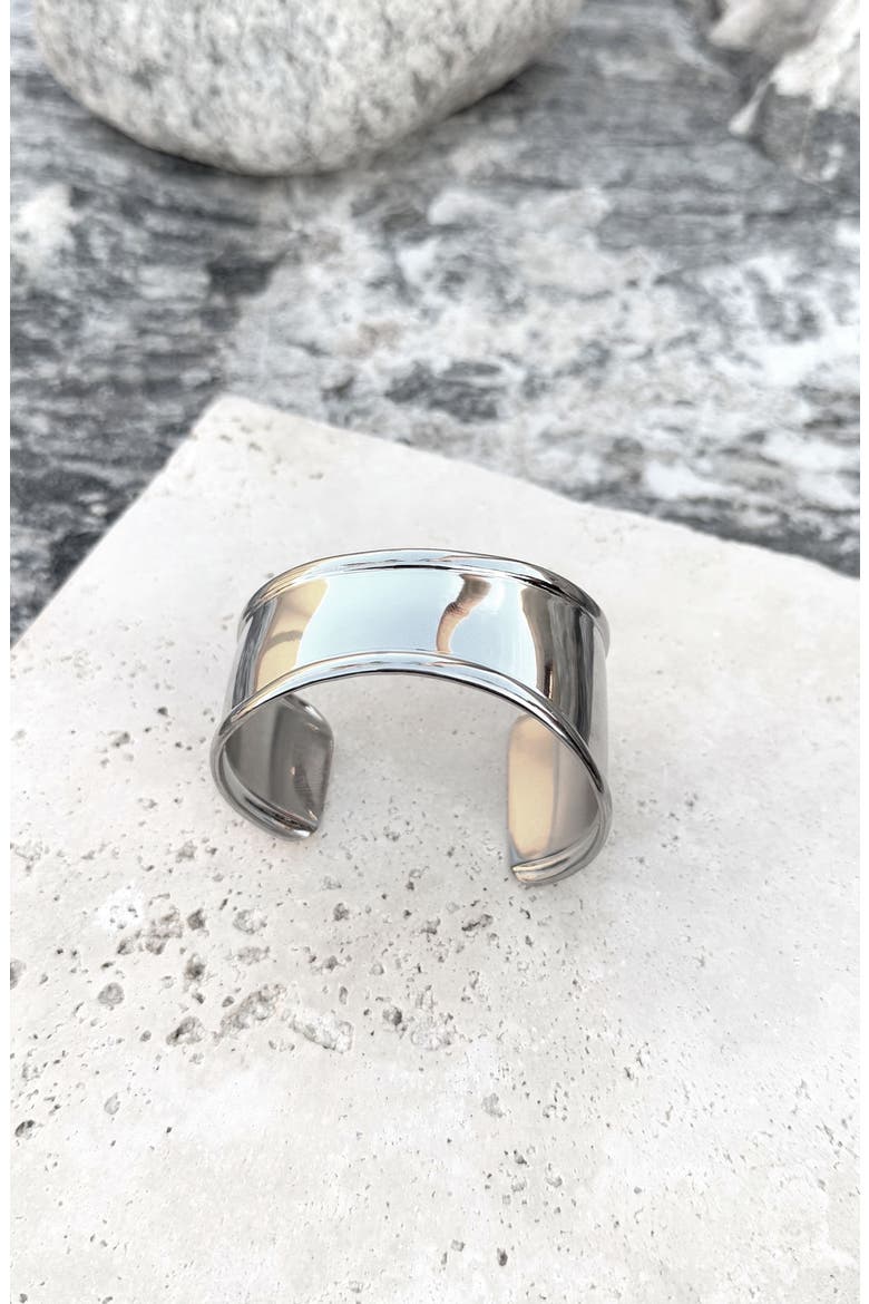 Tapered Cuff Bracelet, Alternate, color, SILVER