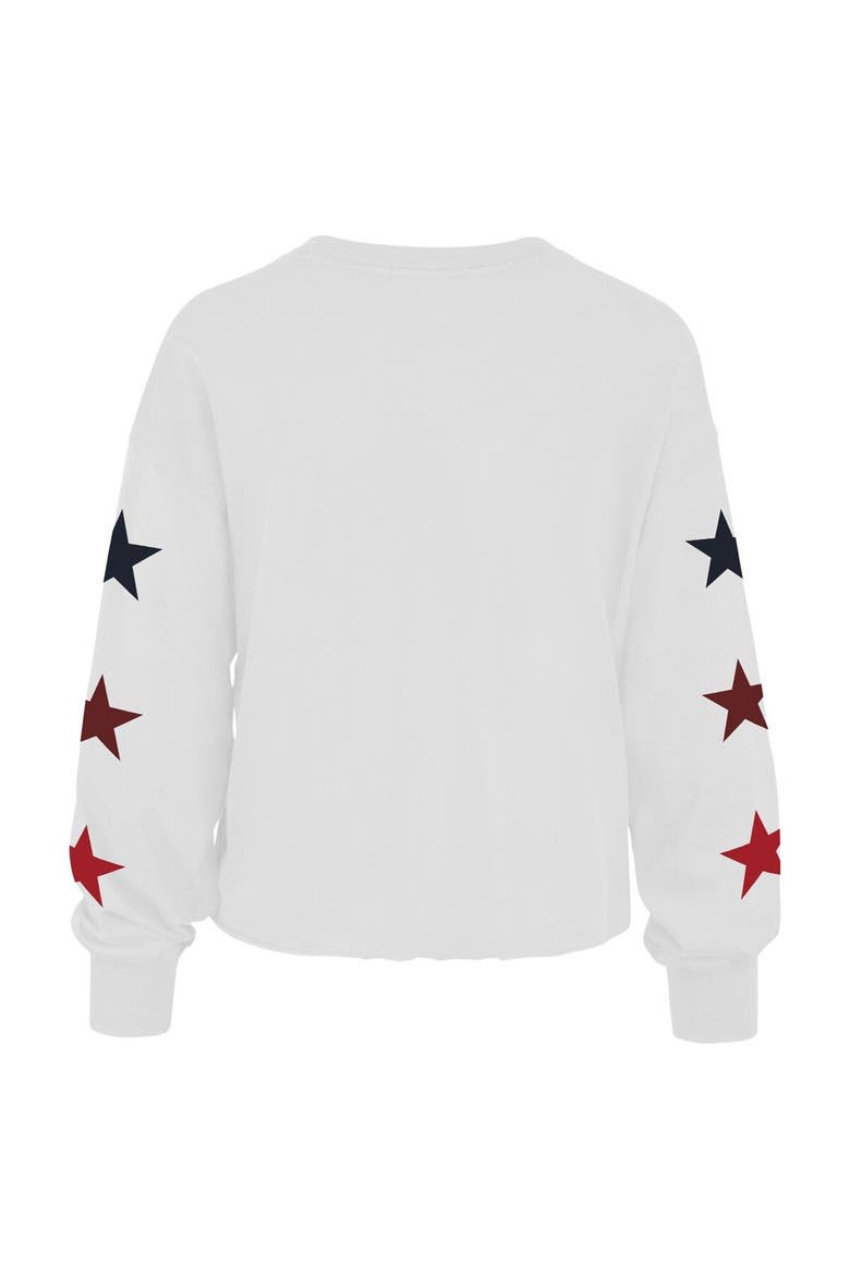 Women's '47 White Brooklyn Nets 2021/22 City Edition Call Up Parkway Long Sleeve T-Shirt, Alternate, color, White