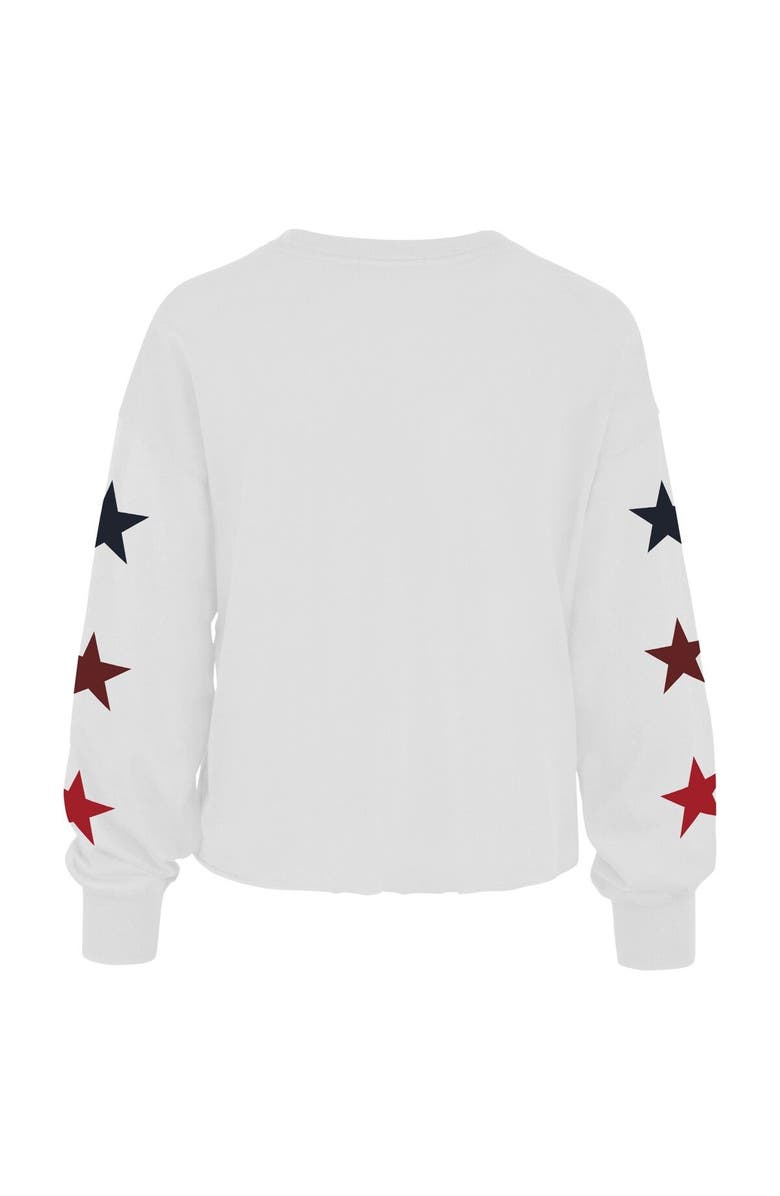 '47 Women's '47 White Brooklyn Nets 2021/22 City Edition Call Up Parkway Long Sleeve T-Shirt, Alternate, color, White