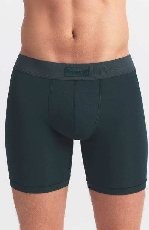 Skims 3-pack 5-inch Stretch Cotton & Modal Boxer Briefs In White