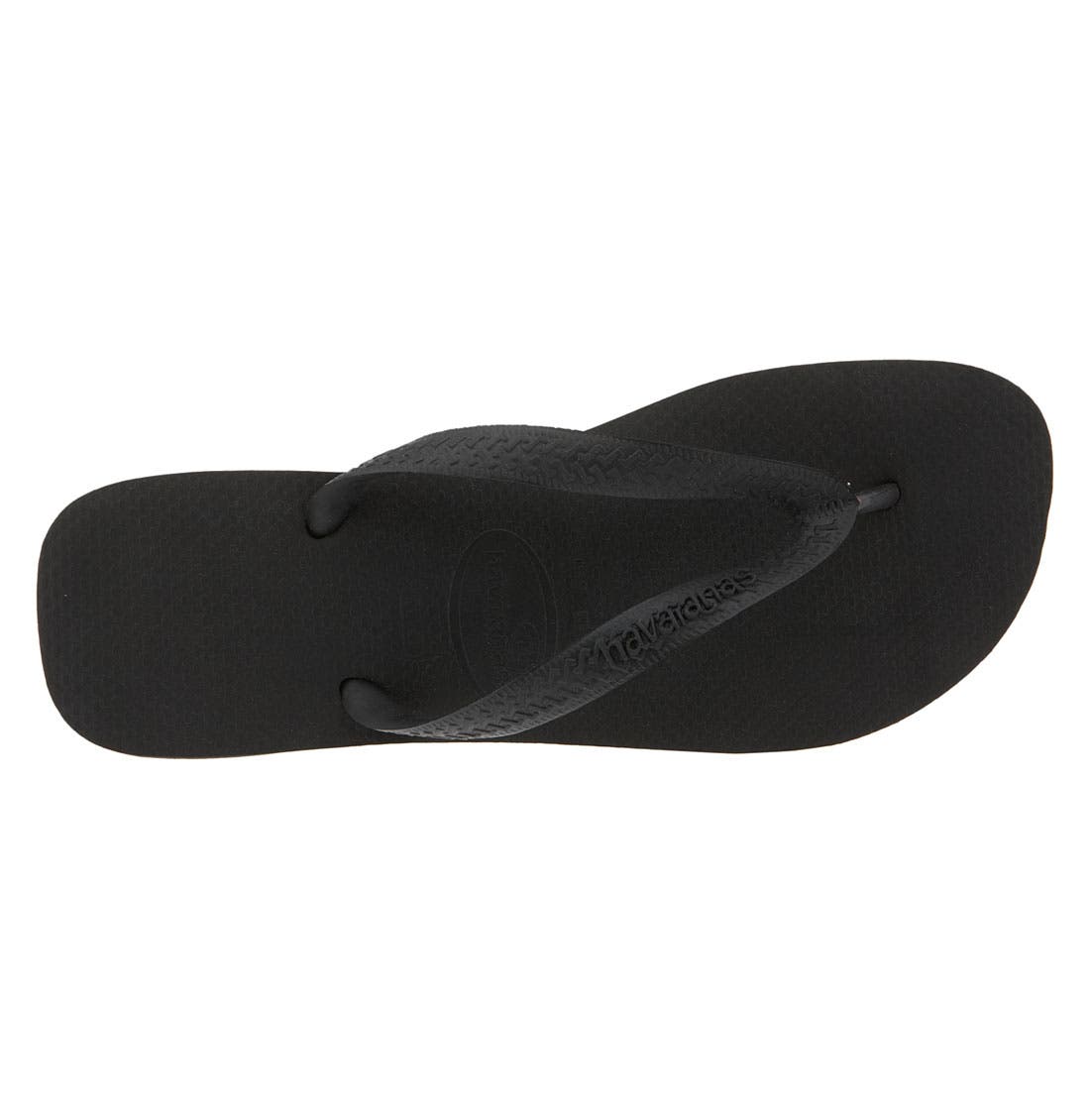 Top Flip Flop, Alternate, color, BLACK