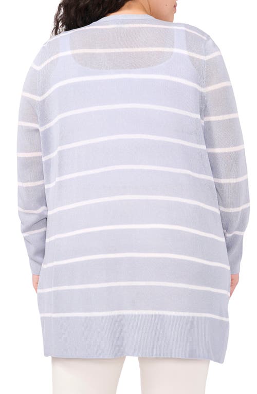Halogenr Halogen(r) Stripe Longline Cardigan In Blue Fog