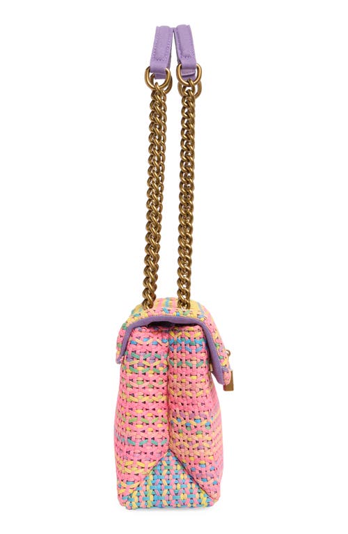 KURT GEIGER KURT GEIGER LONDON WOVEN BRIXTON CONVERTIBLE SHOULDER BAG