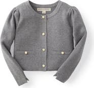 Hope & Henry Baby Girls' Milano Stitch Cardigan, Infant