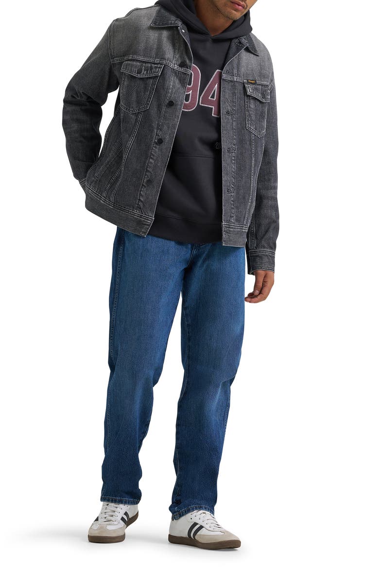 Cotton Denim Jacket, Alternate, color, SMOKY GRANITE