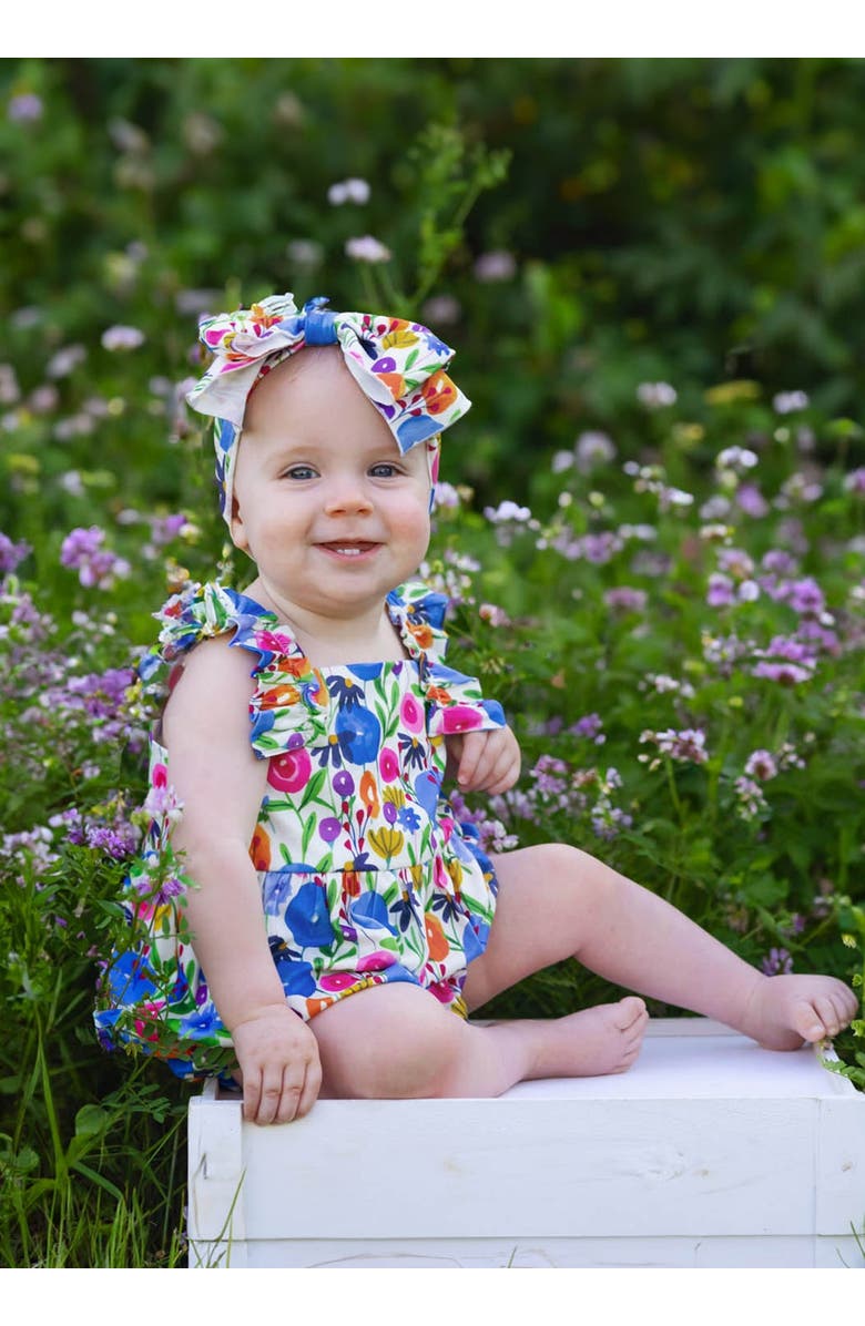 Mabel + Honey Wild Flowers Baby Romper, Alternate, color, Multi