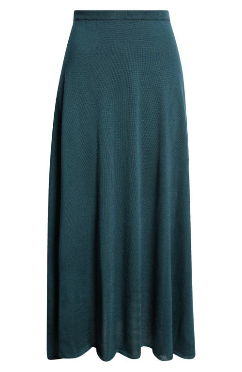Johnstons Of Elgin Superfine Cashmere Sweater Skirt In Emerald