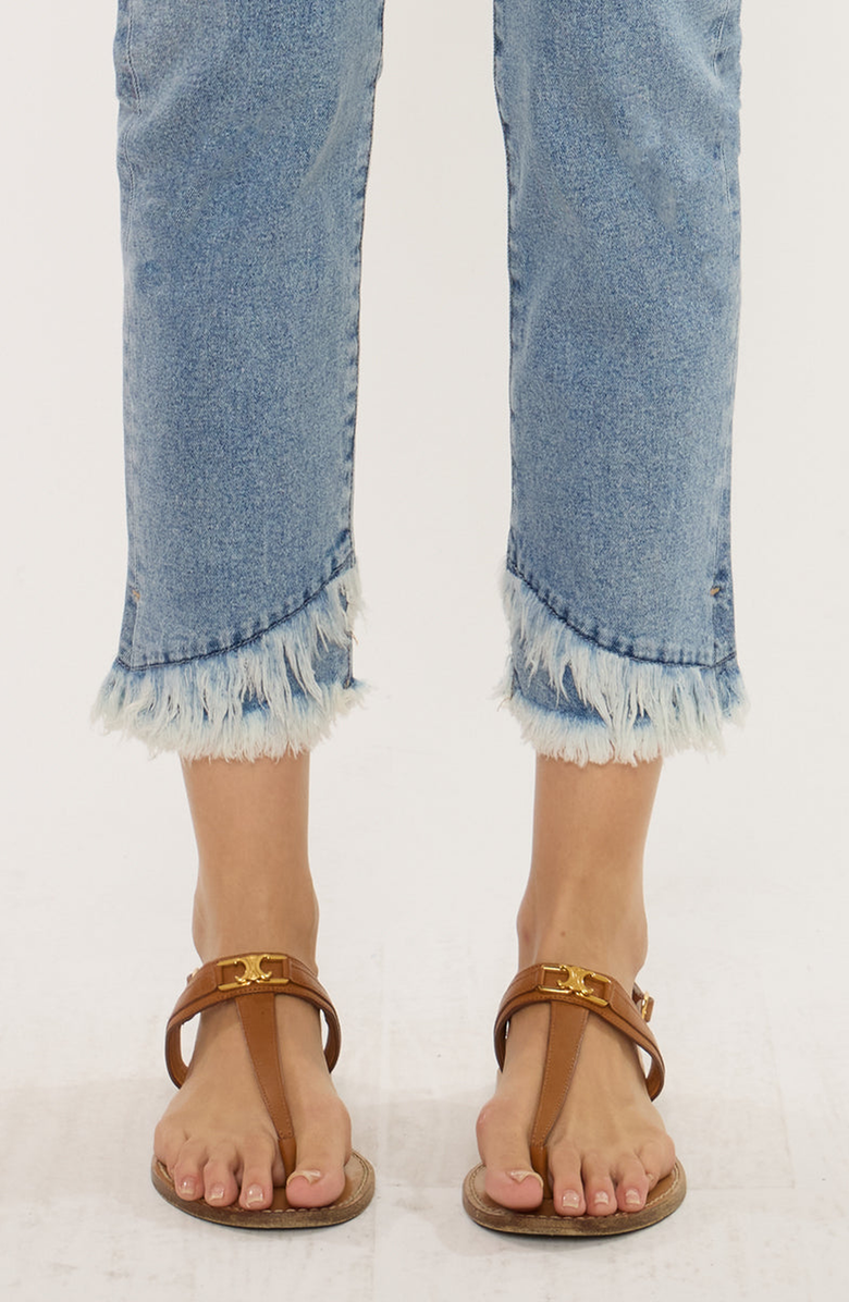 KanCan Clover Essentials High Rise Straight Fit Leg Jeans, Alternate, color, Medium Wash